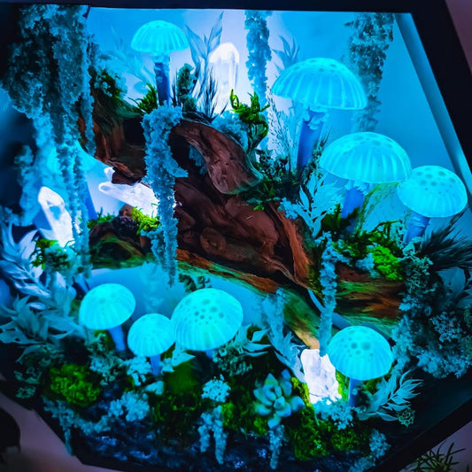 Large Mushroom Wall Lamp ✨ Handcrafted Night Light & Ambient Decor 🍄