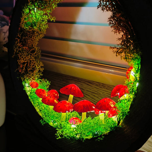 Dreamy Mushroom Night Light 🎁 | Unique Handmade Gift for Home & Office
