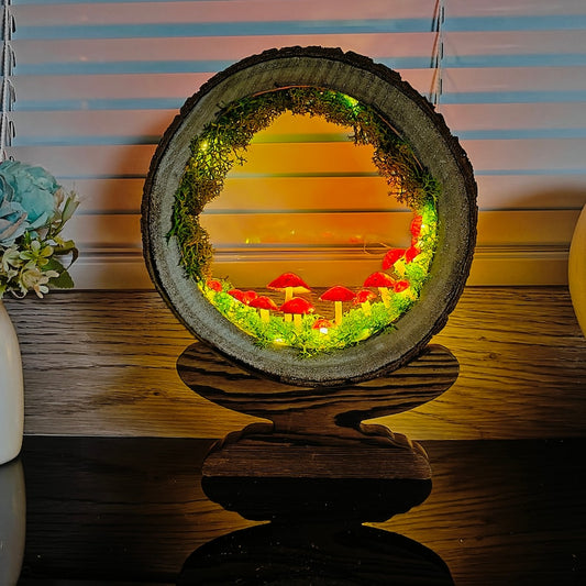 Dreamy Mushroom Night Light 🎁 | Unique Handmade Gift for Home & Office