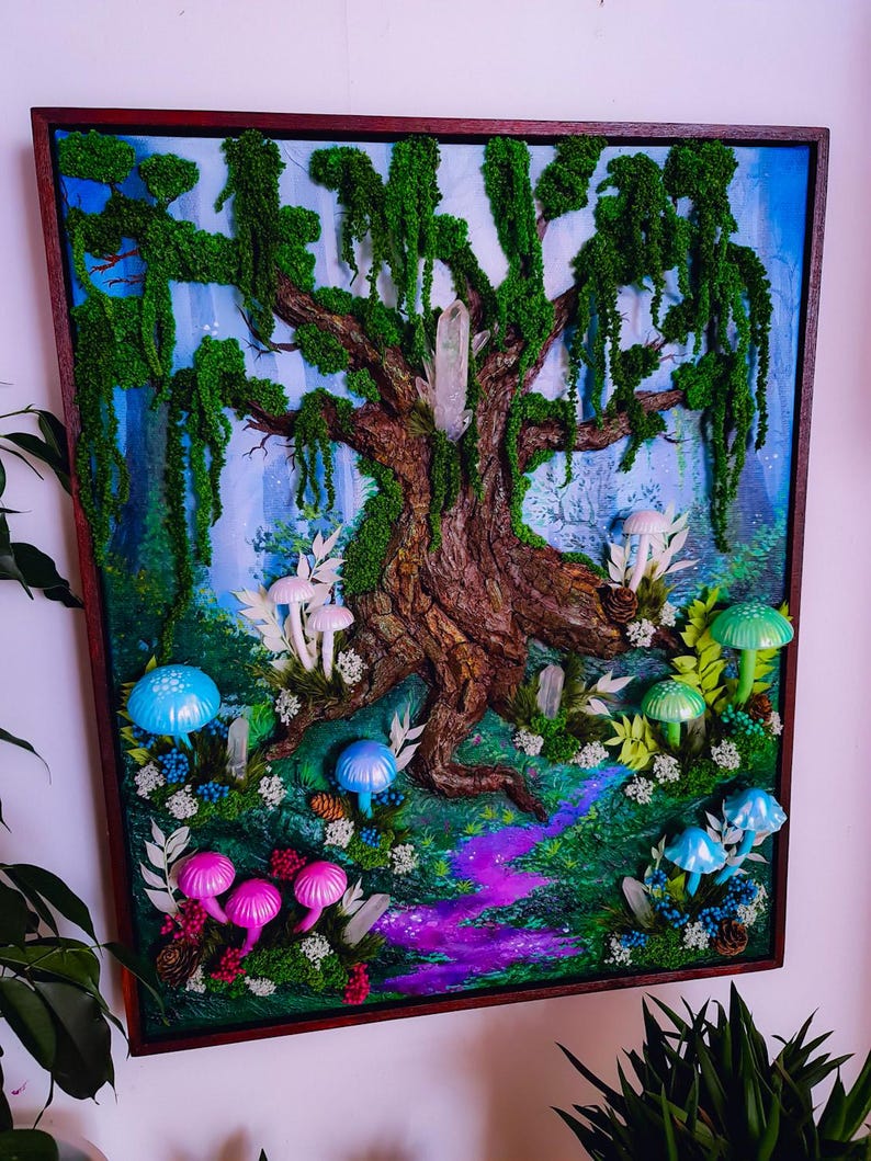 Enchanted Mushroom Night Light - 3D LED Wall Art ✨🌲