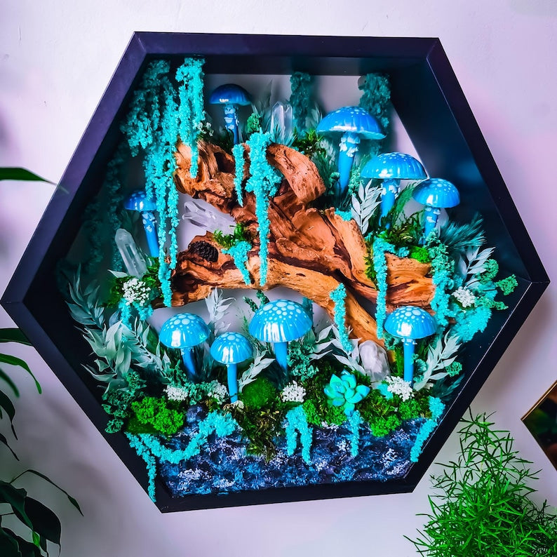 Large Mushroom Wall Lamp ✨ Handcrafted Night Light & Ambient Decor 🍄