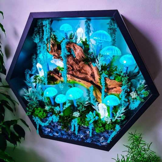 Large Mushroom Wall Lamp ✨ Handcrafted Night Light & Ambient Decor 🍄