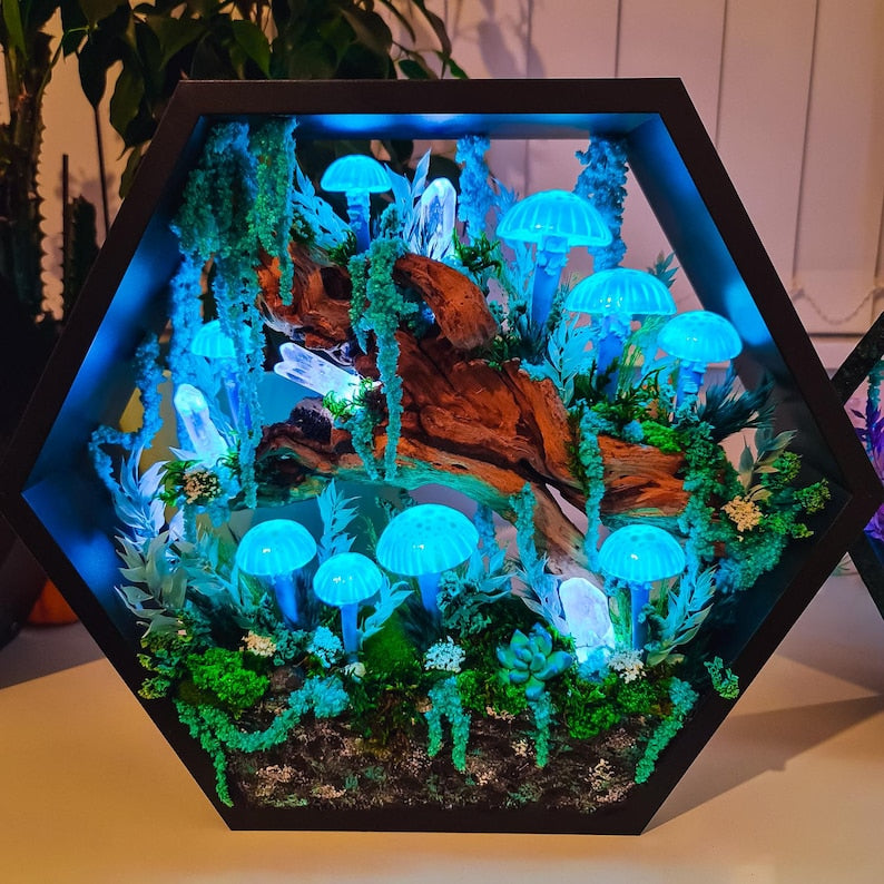 Large Mushroom Wall Lamp ✨ Handcrafted Night Light & Ambient Decor 🍄