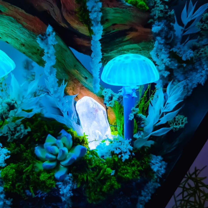 Large Mushroom Wall Lamp ✨ Handcrafted Night Light & Ambient Decor 🍄